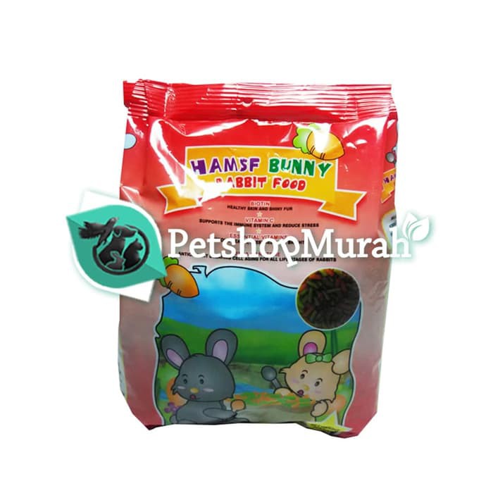 Makanan Kelinci Kering Pellet Hams Bunny 400 Gram