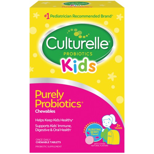 Culturelle Kids Chewables Probiotics / Probiotic / Probiotik Anak 30 Tablets Original USA