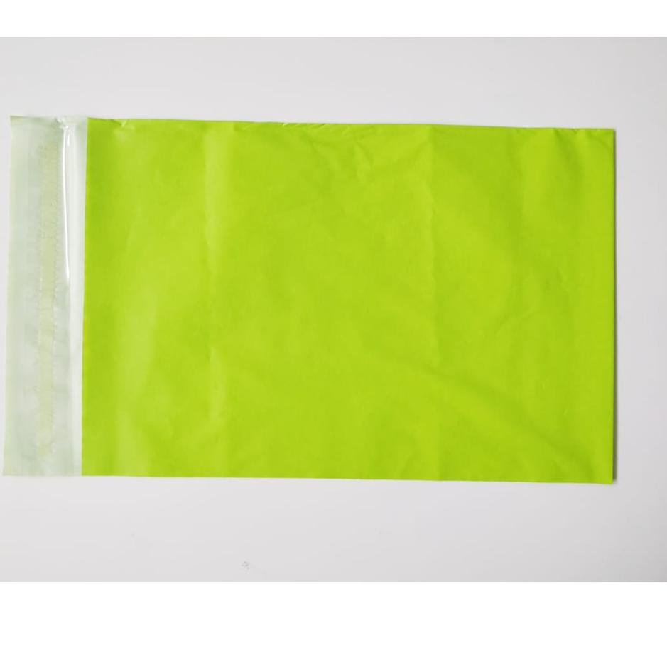 

New POLYMAILER ±100PCS 35x50CM GREEN SEMI GLOSSY PLASTIK POLYMAILER HIJAU