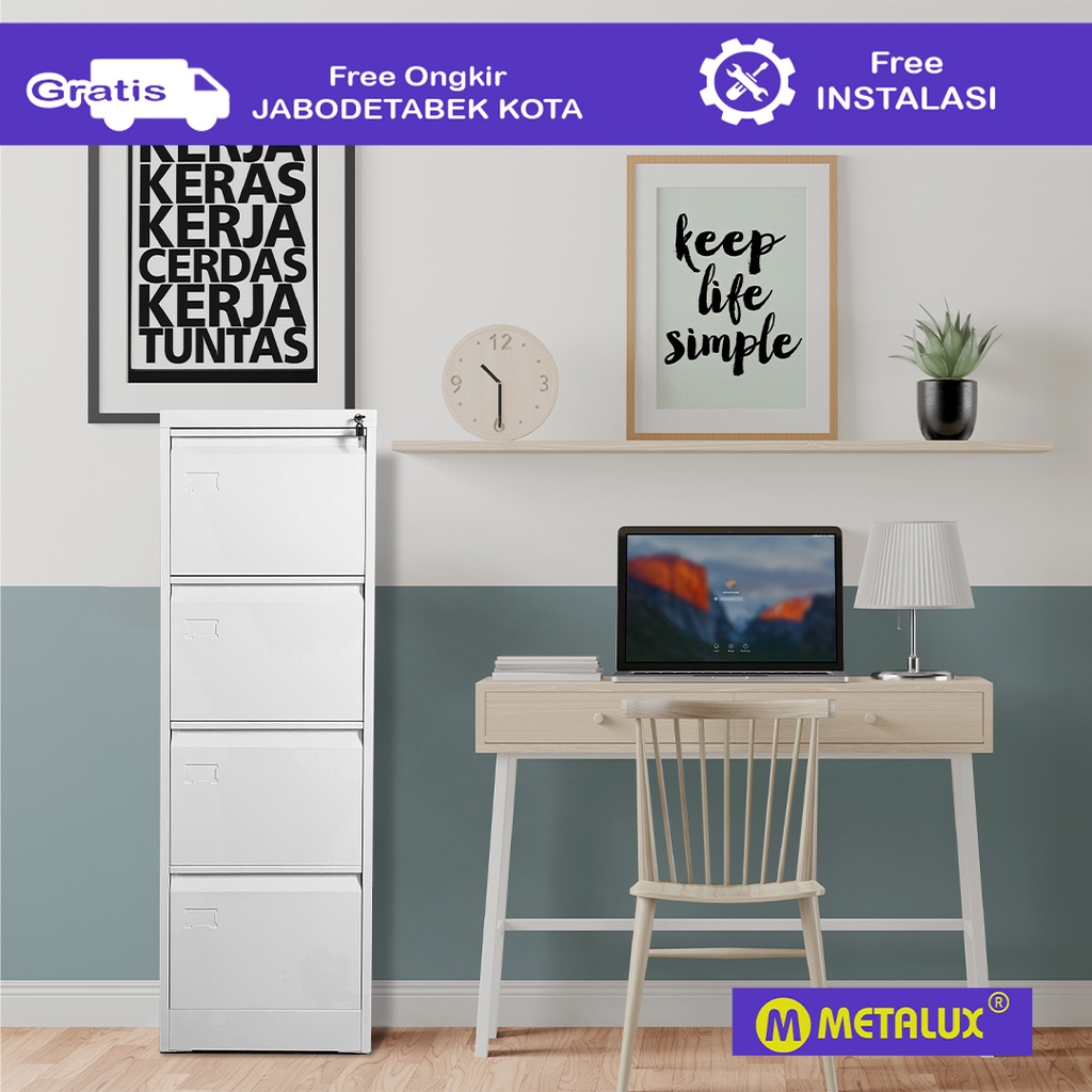 Jual METALUX GIFU IV Lemari Arsip Besi 4 Laci Metal Filing
