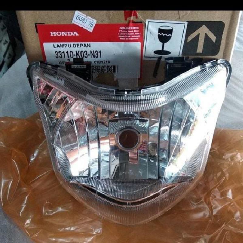 33110-K03-N31 Lampu depan reflektor head light head lamp revo fit fi asli honda