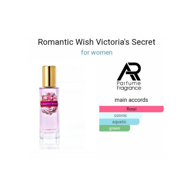 ARparfum - ROMAN WISH - BEST SELLER for WOMAN !! 99% Aroma Original,Lembut dan Tahan lama