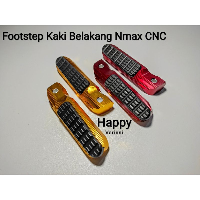 Foot Step Injakan Kaki Belakang Yamaha Nmax Xmax Lexi Aerox Karet CNC
