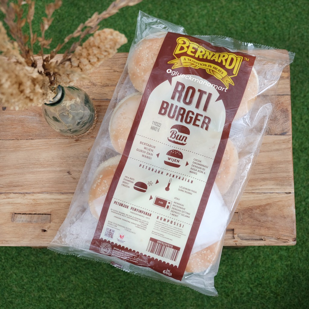 

Bernardi - Burger Bun Wijen 300gr 6 pcs / Roti Burger