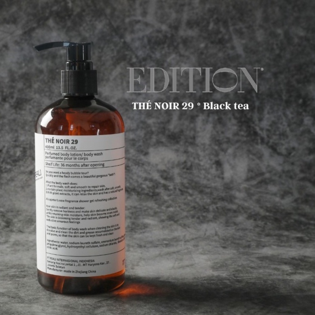 [BPOM] FEALI Body Wash Sabun Mandi Cair Shower Gel The Noir - 400ML