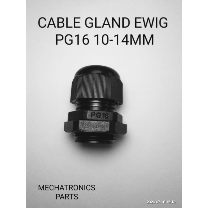 [DEV-9145] CABLE GLAND EWIG PG16 10-14MM HITAM