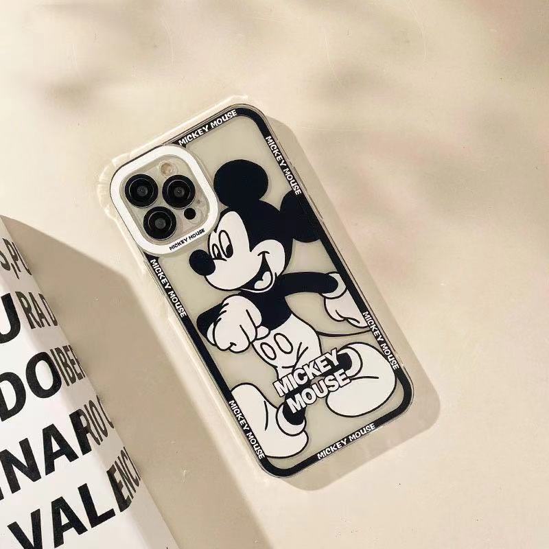 Soft Case Silikon TPU Transparan Motif Tikus Cover Iphone 12 13 14 SE 6 6S 7 8 Plus X XS XR 11 Pro Max