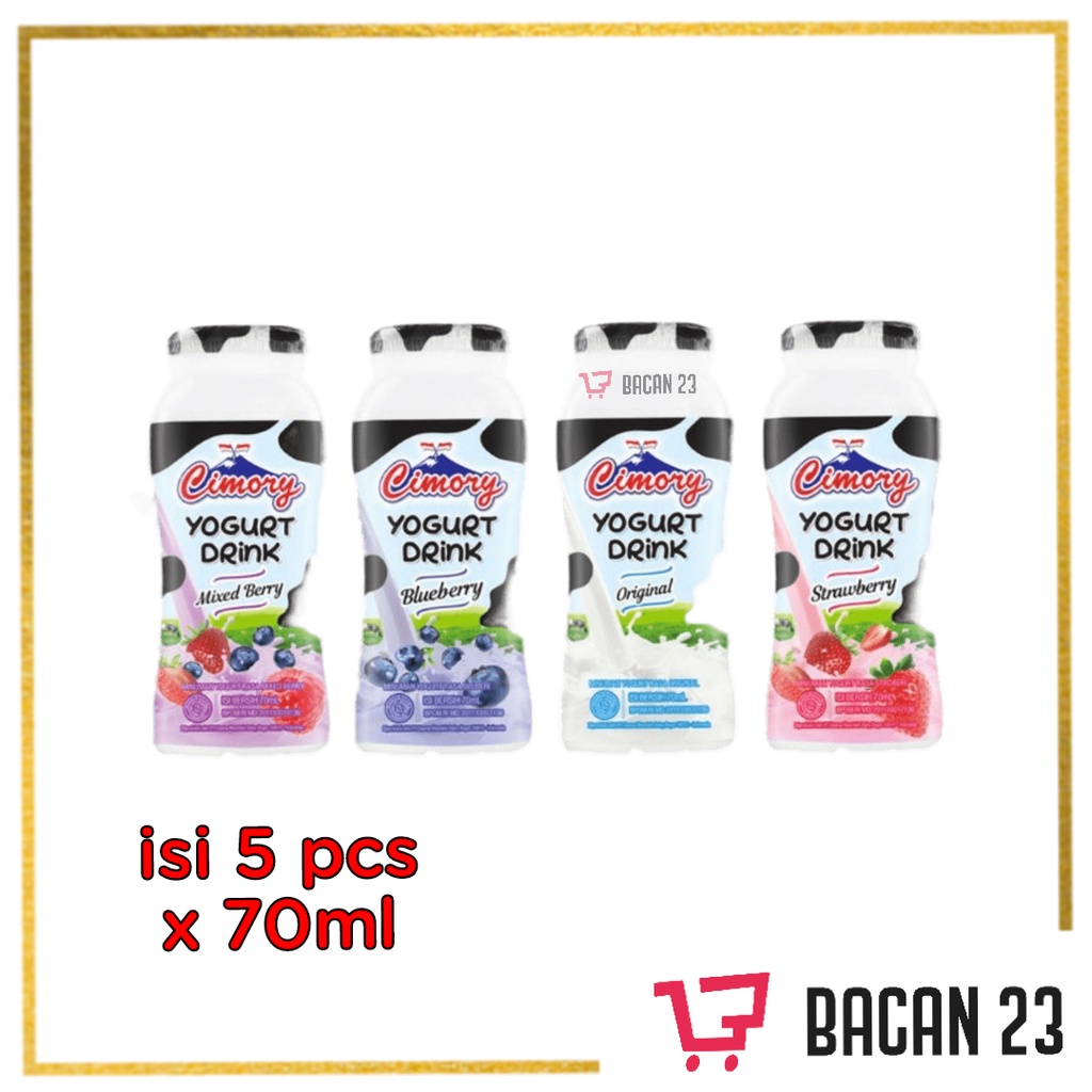 Cimory Yogurt Drink Mini ( 5 pcs x 70 ml ) / Cimory Yoghurt / Bacan 23