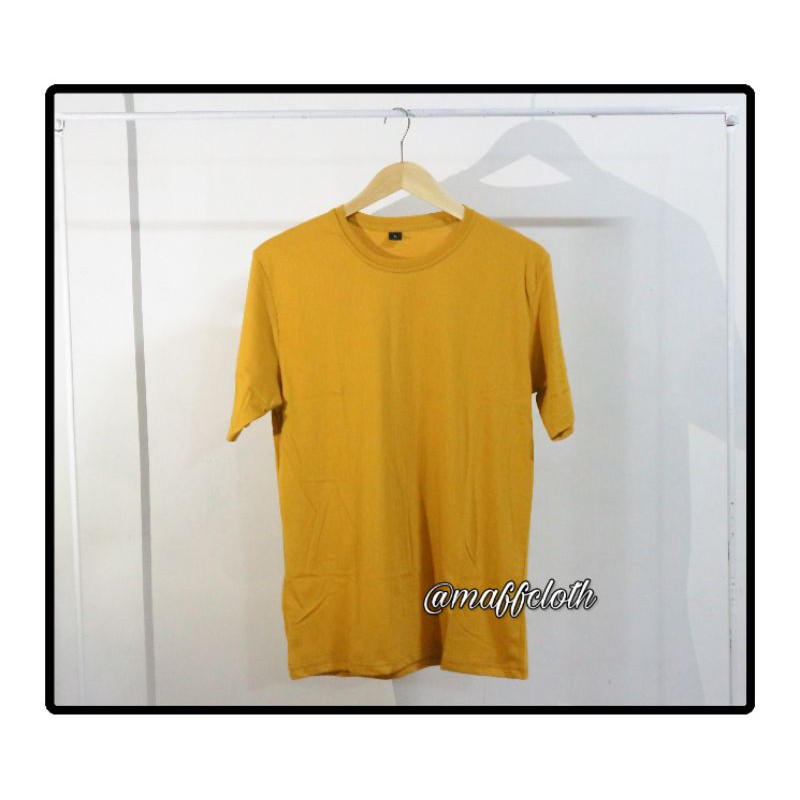 KAOS POLOS KUNING MUSTARD / KUNING KUNYIT