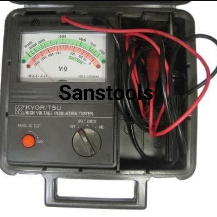 Kyoritsu 3122A analog insulation tester 5kv megger manual jarum 3122 A