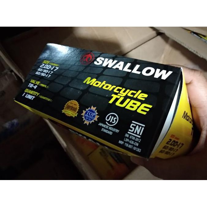 PREMIUM BAN DALAM 200 - 17 , 60/80 & 60/90 17 SWALLOW MOTOR BEBEK KECIL 17 60