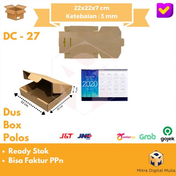 

Kardus Dus Polos DC-27 Diecut 22 x 22 x 7 Box Makanan / Hampers