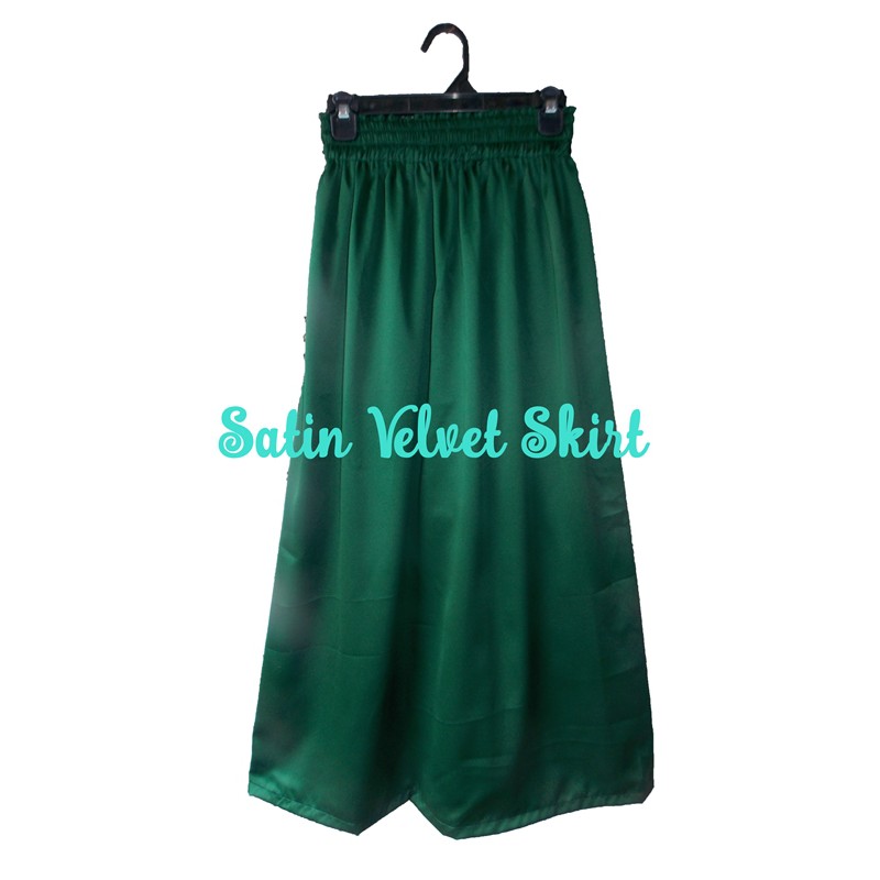 Rok Panjang Satin Velvet (Lebar Standar)