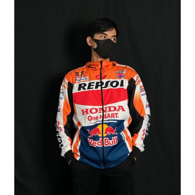 JAKET REPSOL HONDA HOODIE SUNMORI MOTOGP REDBULL
