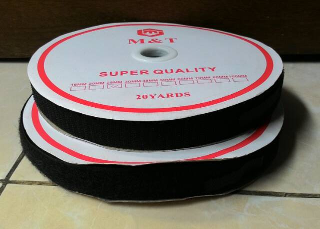 Magic tape - perepet - velcro size 25 mm jual sepasang ( 2 roll )