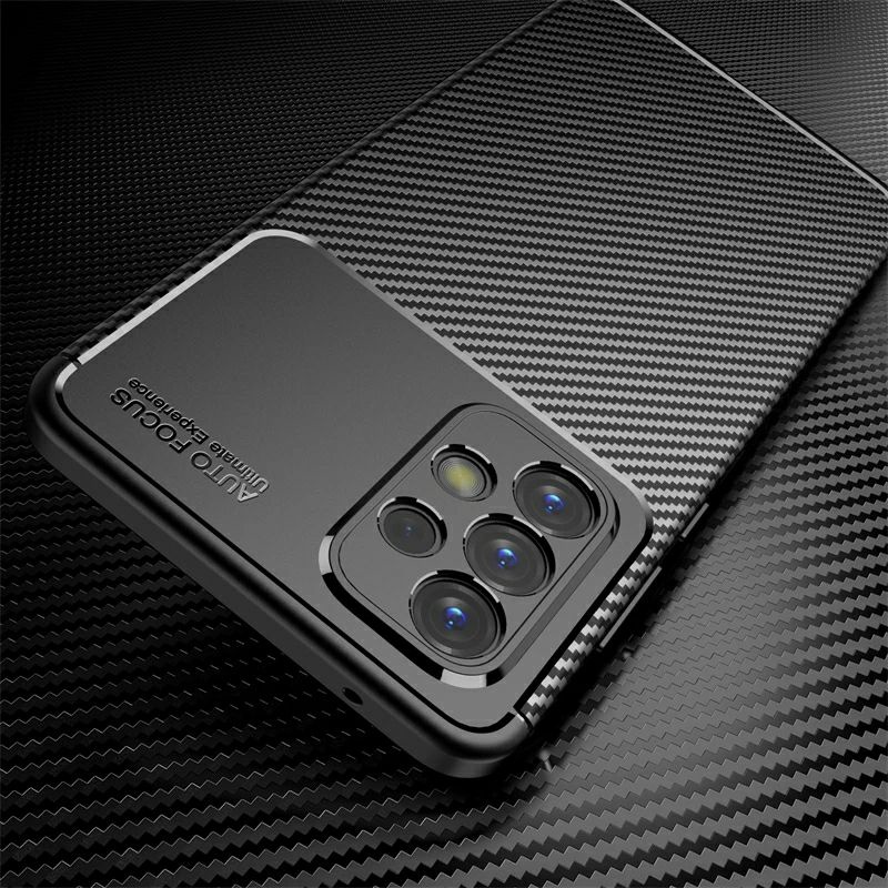 Case Samsung Galaxy A33 A53 A73 A14 A24 A34 A54 5G Softcase Carbon Autofocus Original