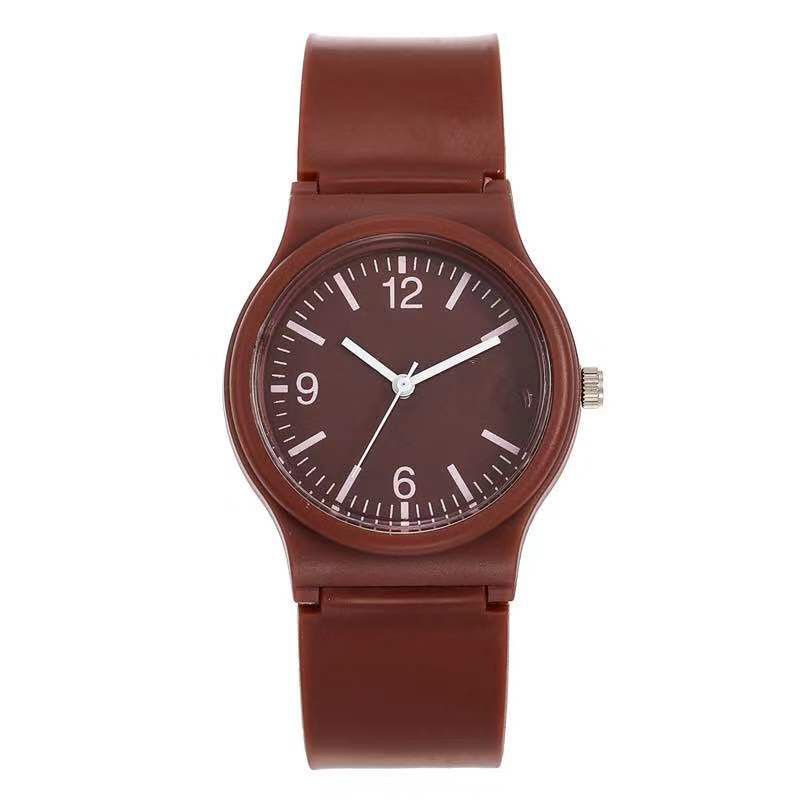JAM TANGAN WANITA ANTI AIR JAM CEWEK WARNA-Coklat