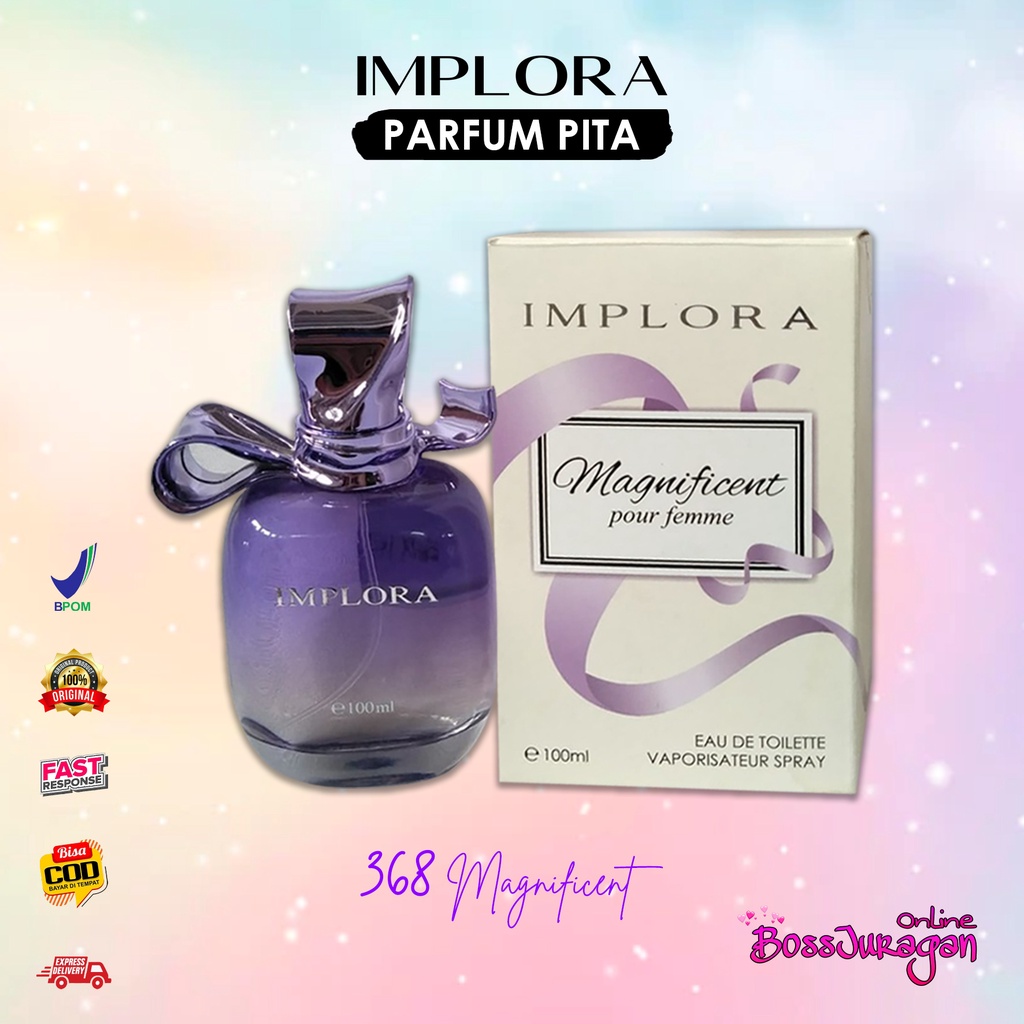 (BOSS) Implora Parfum Pita Series - 168 Pink Ribbon | 268 Luxury Gold | 368 Magnificent