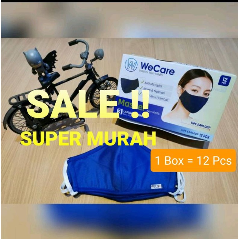Masker Kain 3 Ply WeCare Non Medis Mix Colour ( 12 pcs ),  Masker Ami Health Scuba
