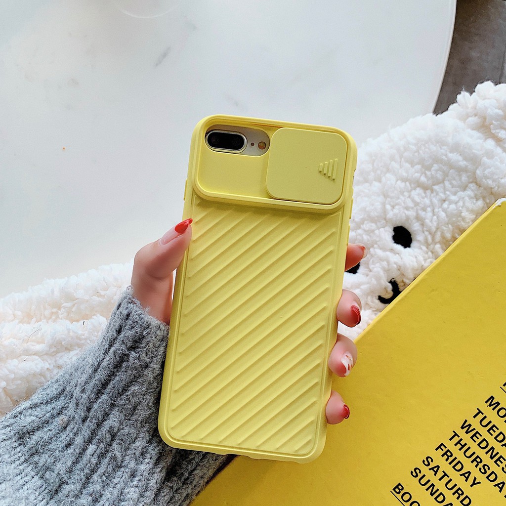 [CASING IMPOR] iPhone SE 2020/6/7/8/6+/7+/8+ Tutup Pelindung Kamera Geser Soft Case by WEIKA COD