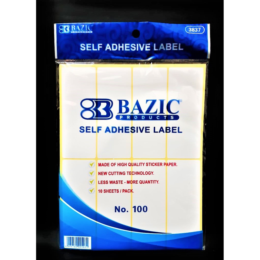 

STIKER LABEL NAMA NO.100 ( 38 X 100 MM ) PUTIH POLOS NAME STICKER LABEL ISI 10 LBR