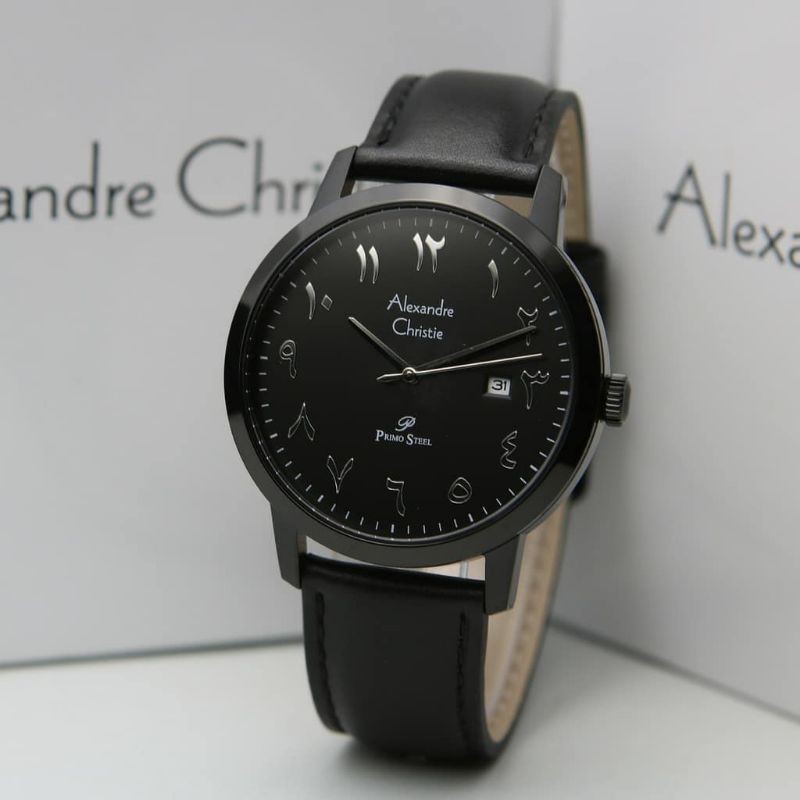 Jam Tangan Alexander Christie Pria Full Black ac1024