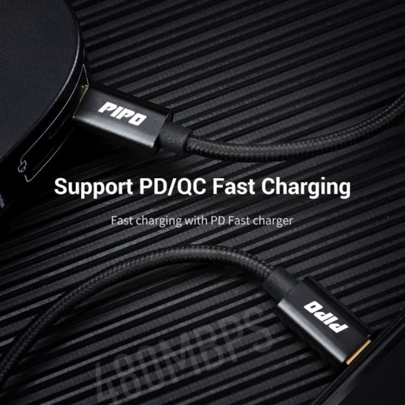 PIPO Kabel Data Type-C to Lightning Fast Charging 60W