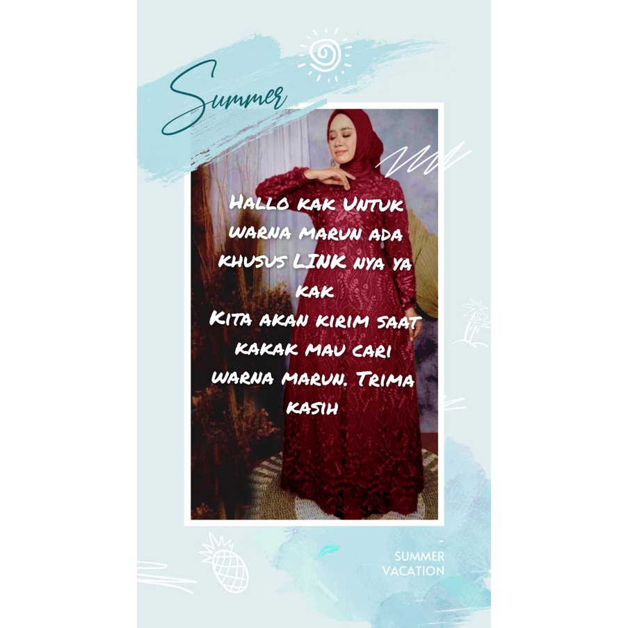 GAMIS BUSUI NAMIRA/TILE FULL BRUKAT MUTIARA/SIZE S M/L/XL/XXL/3L/DRESS KONDANGAN/GAMIS BRUKAT/TILE BRUKAT MUTIARA/GAMIS JUMBO/GAMIS REMAJA/GAMIS BUSUI KEKINIAN