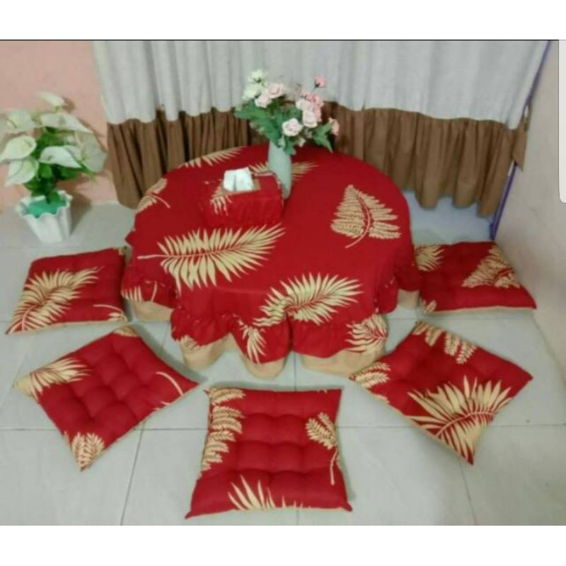 Homeset Taplak Meja Oshin/Bantal Lantai/Meja Lesehan