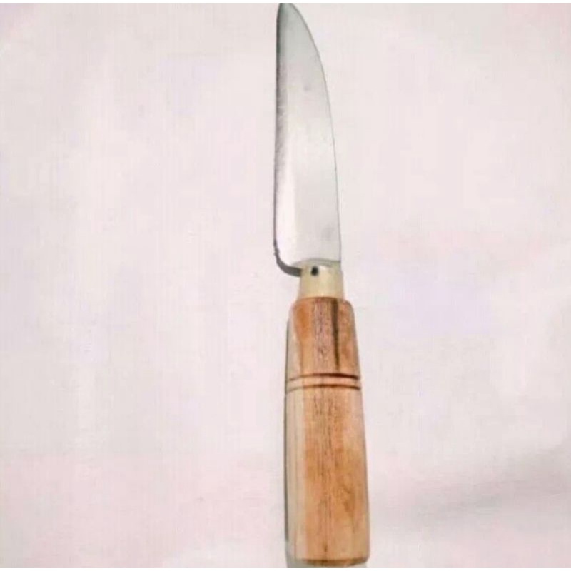 PISAU BAJA GAGANG KAYU-BAHAN BESI GERGAJIH