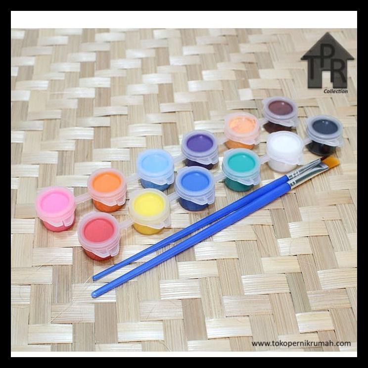 

Promo Cat Akrilik Untuk Prakarya Tanah Liat - 12Warna + 2Kuas
