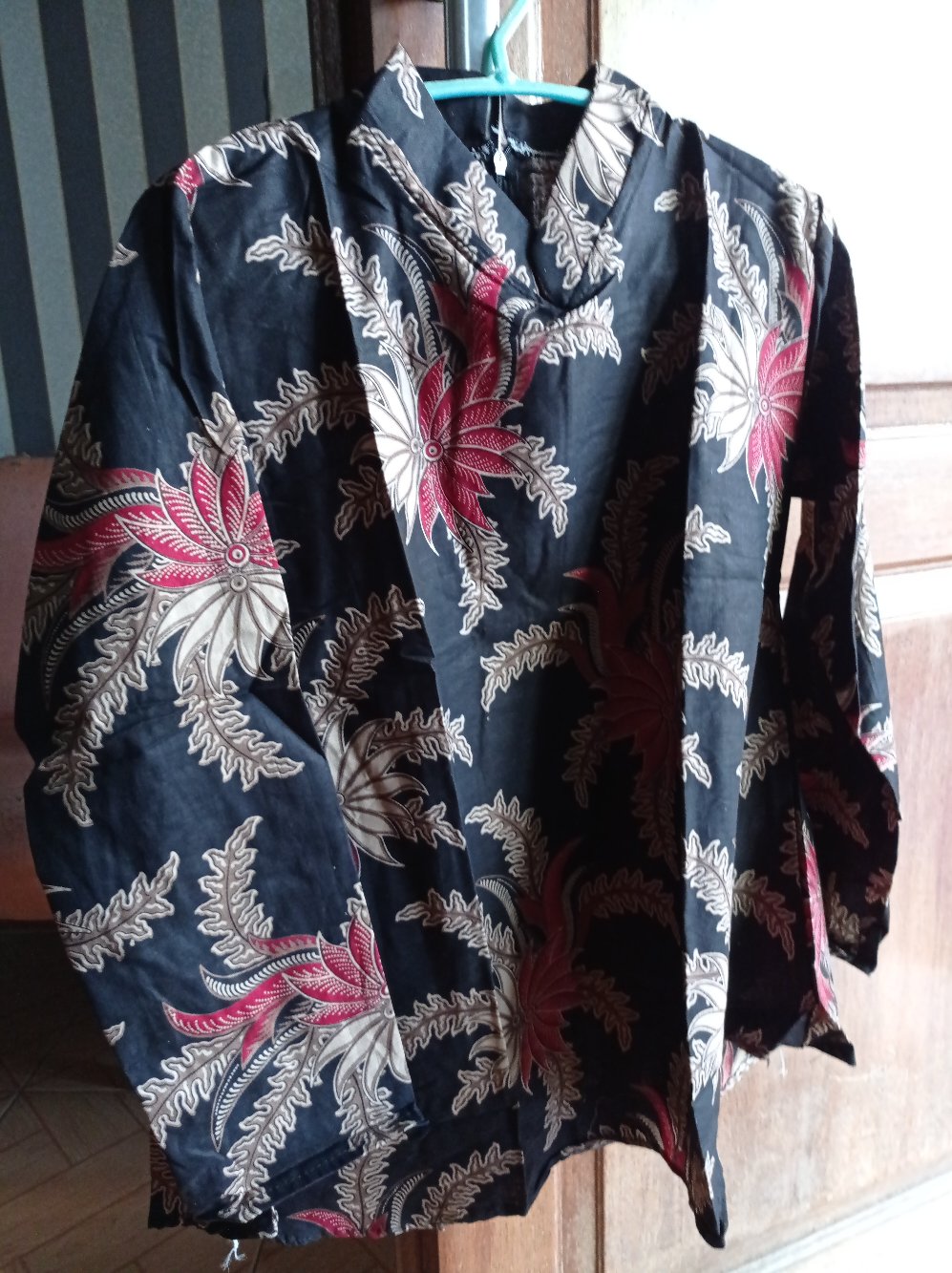 [cod] Tey-17 Batik Wanita Asj Sa Hrb026 Kenongo Kemeja Tosca Pendek