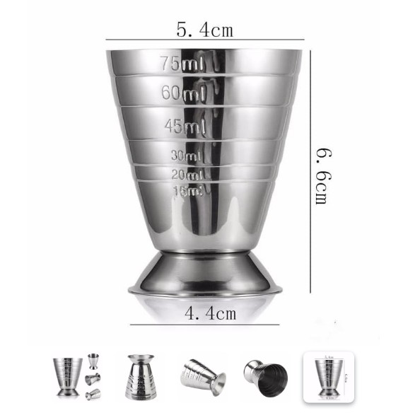 PREMIUM jigger 75ml to 15ml Mojito Measurer Coffee Shot Cup Measuring