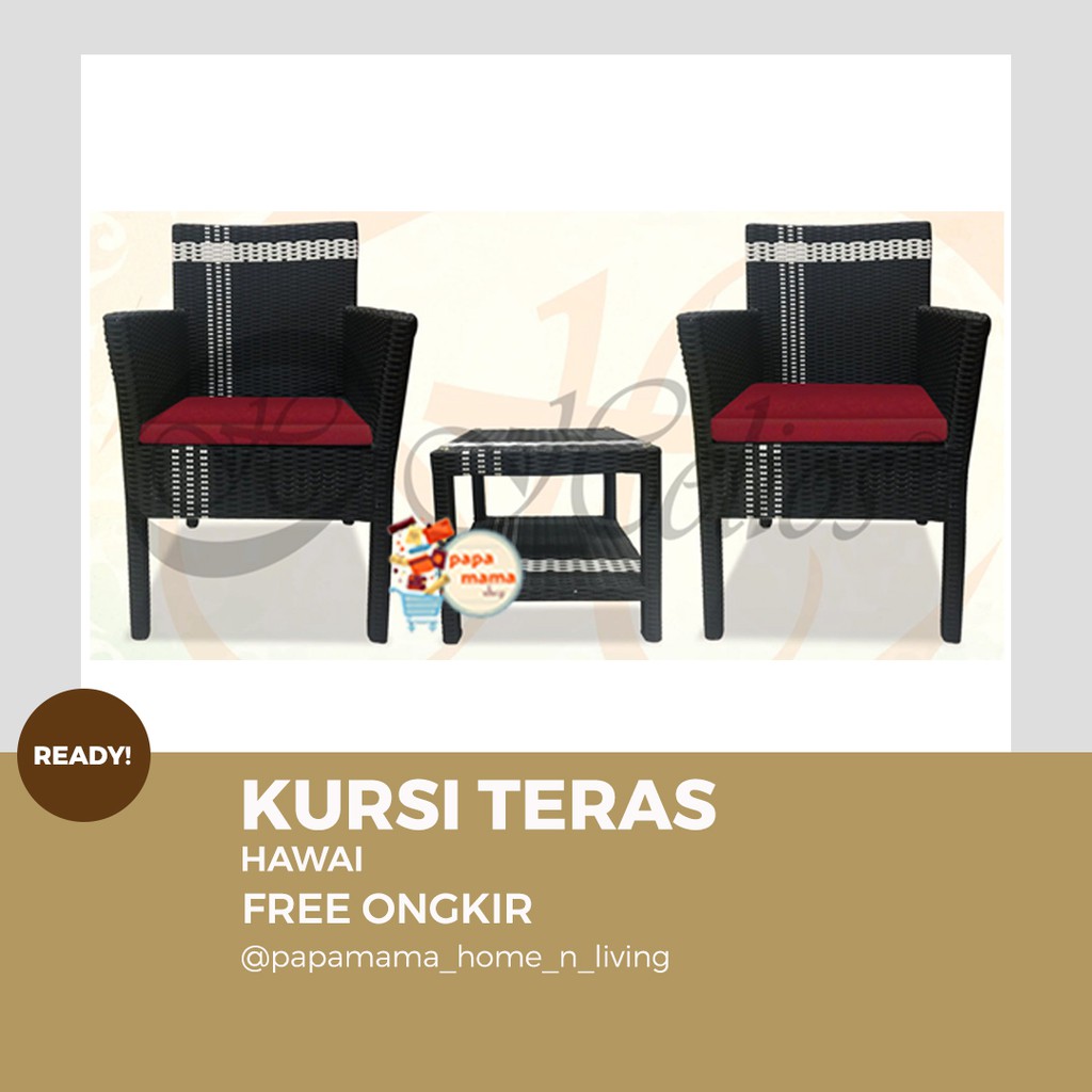 Kursi Rotan Sintetis Murah - Kursi Tamu Rotan - Kursi Teras Fullset Teras Hawai - Medan