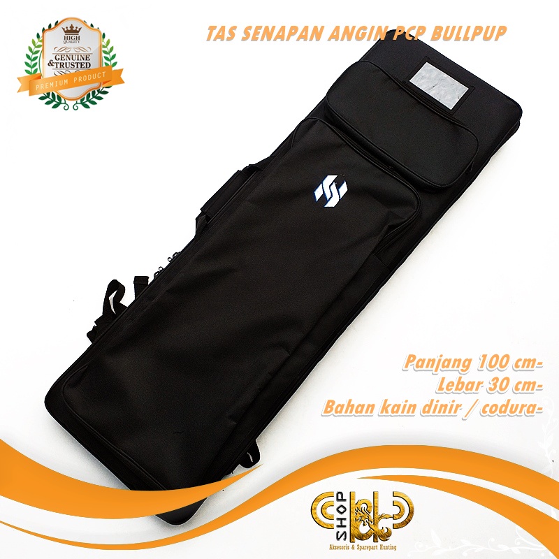 Tas Ransel PCP Bulpup Hitam Dan Pompa Bahan Kualitas Terbaik Busa Tebal