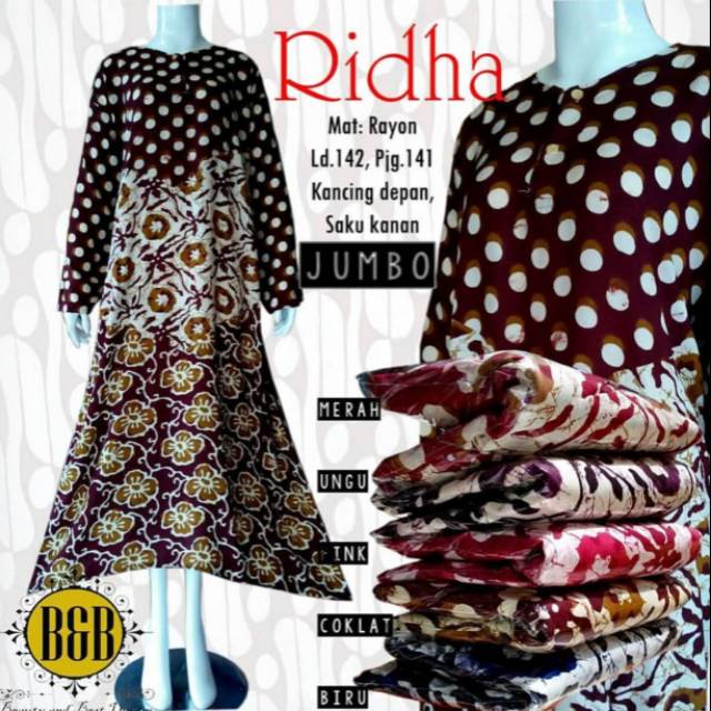 DASTER JUMBO/DASTER BATIK /LONG DRESS BATIK /GROSIR BATIK/BATIK YUYUN
