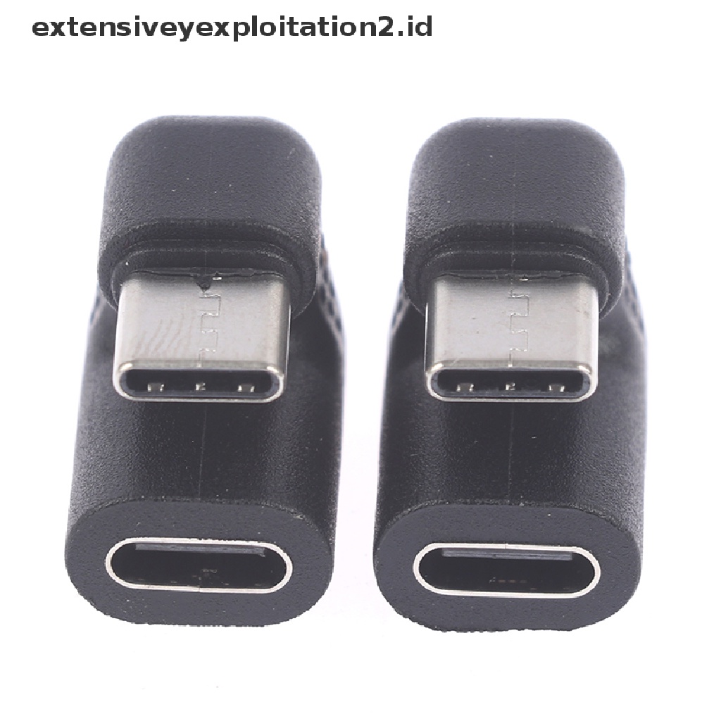 Adapter Usb 3.1 Tipe C Male Ke Female Sudut Kanan 180 Derajat