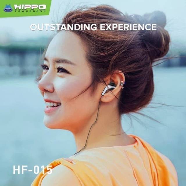 HANDSFREE HIPPO HF-015 ORIGINAL/HEADPHONE EARPHONE SAMSUNG OPPO VIVO XIAOMI