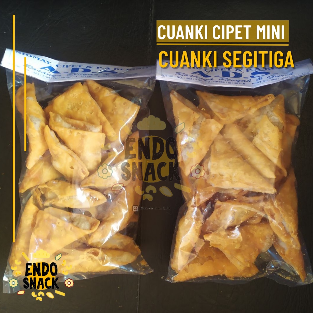 20 pcs Cuanki Cipet mini, Cuanki Segitiga CIpet Kecil topping Baso Aci