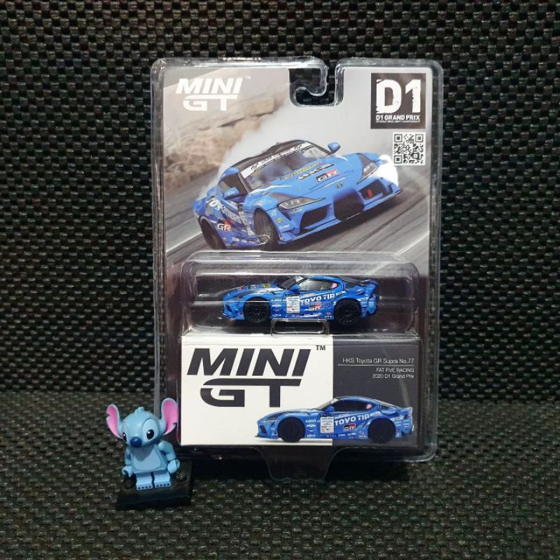 Mini GT MiniGT HKS Toyota GR Supra No 77 Blue Fat Five Racing 2020 D1 Grand Prix Toyo Tires