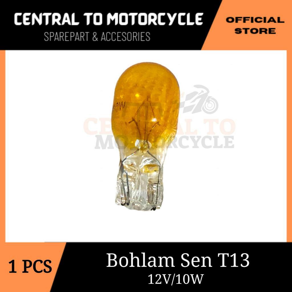 1 Buah Lampu Bohlam Sen T13 12V/10W Bisa Untuk Semua Motor