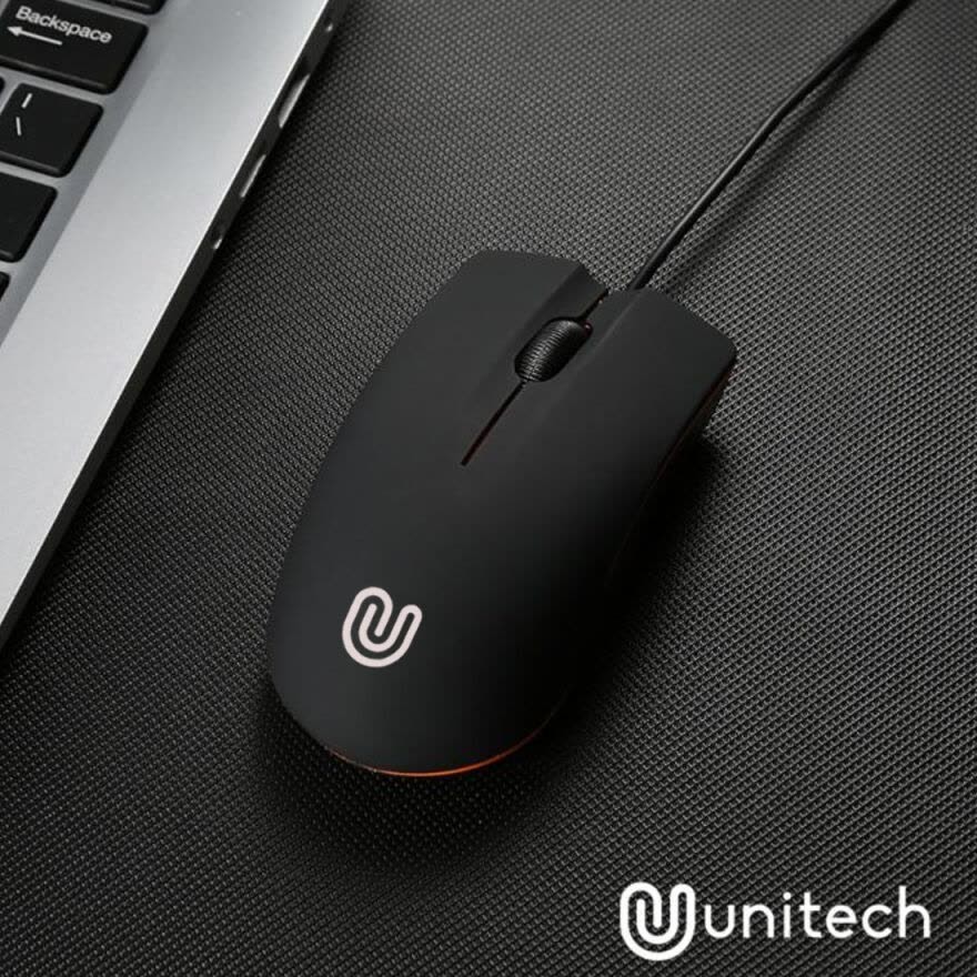 MOUSE OPTICAL KABEL USB UNITECH