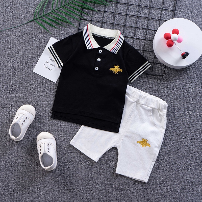 POLO Shirt Anak Laki Laki IMPORT / ONE SET Kaos Polo Celana / Setelan Baju Anak Laki Laki Berkerah Impor