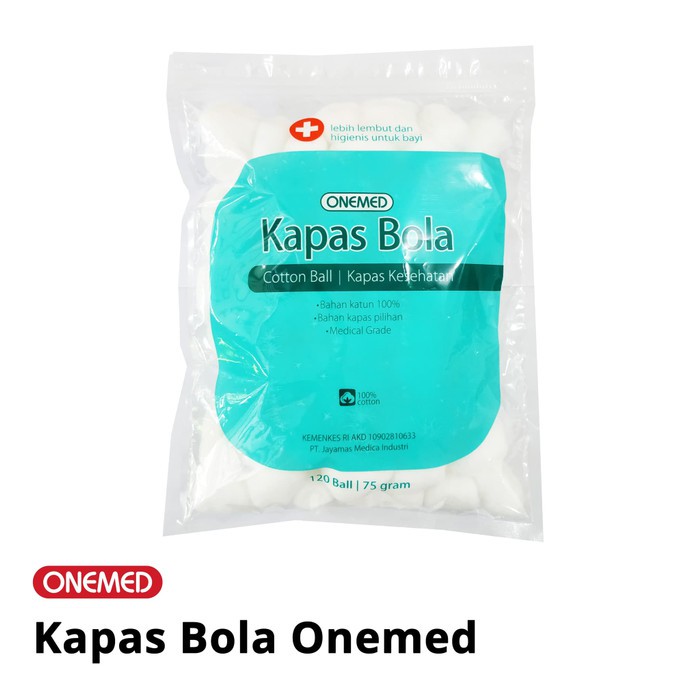 Kapas Bola Onemed Pack Isi 120 Ball OJ