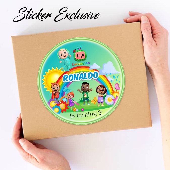 

50 STIKER / STICKER COCOMELON 2-1 UTK BAG / BENTO / SOUVENIR ULTAH ULANG TAHUN