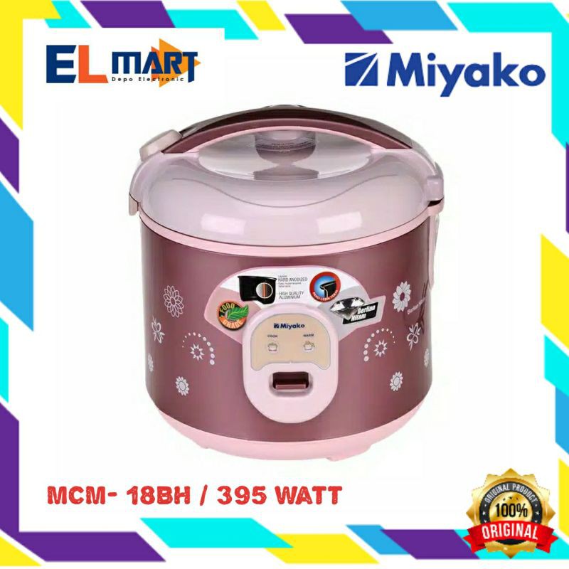 Magic Com Miyako 3in1 1,8 Liter  MCM 18BH -18 BH - MCM18BH Rice cooker 1.8L