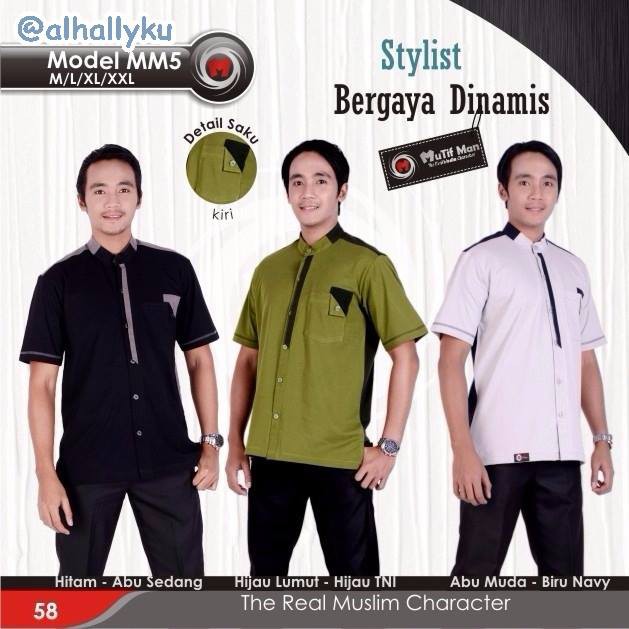 BAJU KOKO KAOS MUTIF MAN MM 05 || Ori Mutif Damoza Upmore