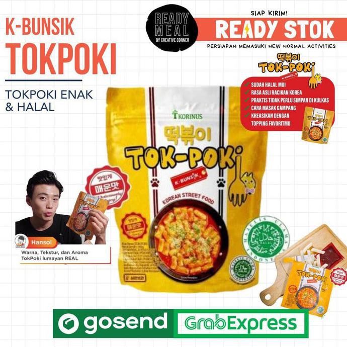 

Ready Stok K - Bunsik Tokpoki / Tteokbokki / Toppoki / Tok-Poki Instan Halal Mui