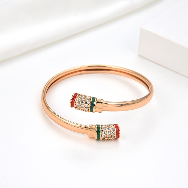 COD Gelang Titaniun Bangle Perak Wanita Diamond Titanium Premium Lapis 18K Anti Karat Berlian Korea Untuk Wanita Perhiasan perak 54b-110b