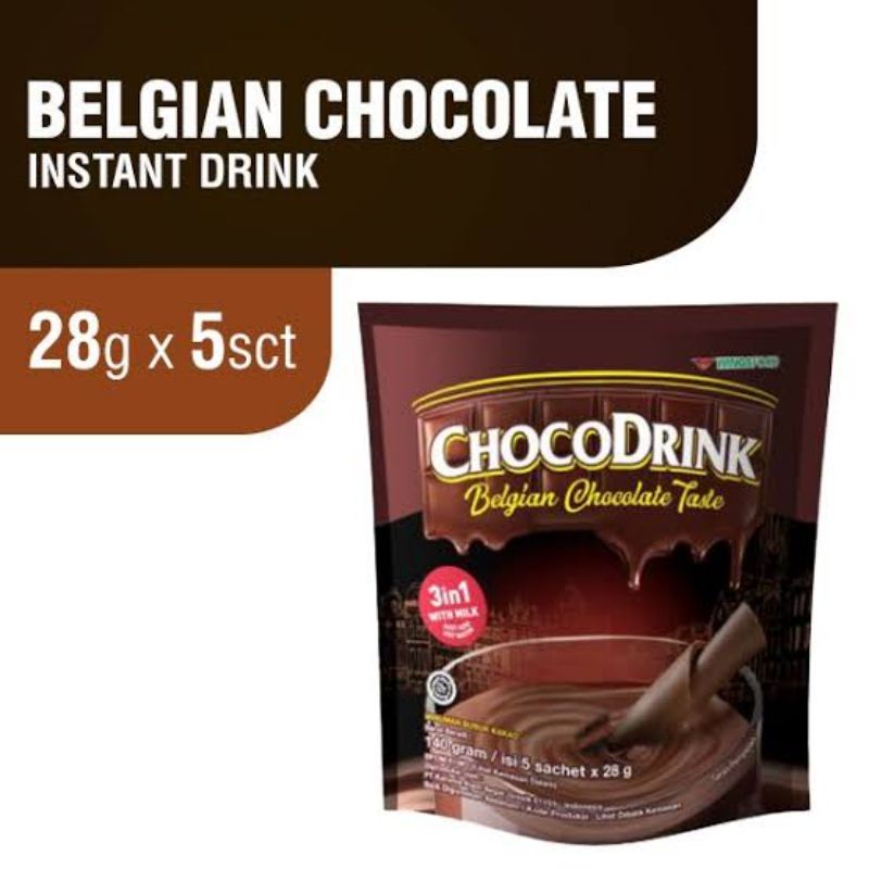 

chocodrink belgian chocolate vanhouten cocoa powder 5 sachet exp 2024 des